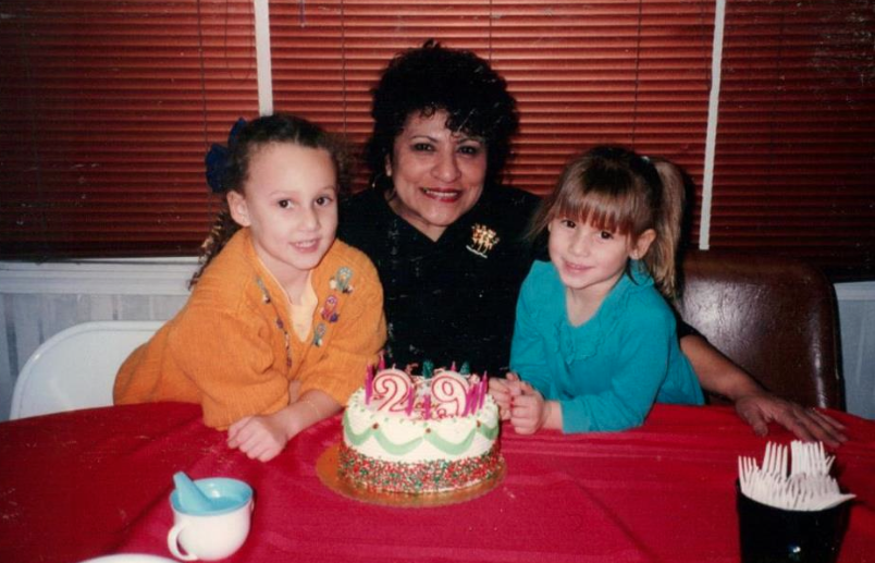 My sister, my grandmother and the very small version of me on her "29th" birthday. I love this woman with all my heart.