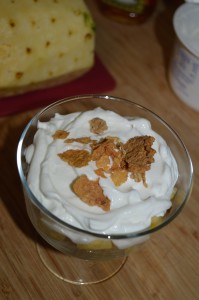 Top with more yogurt and granola cereal